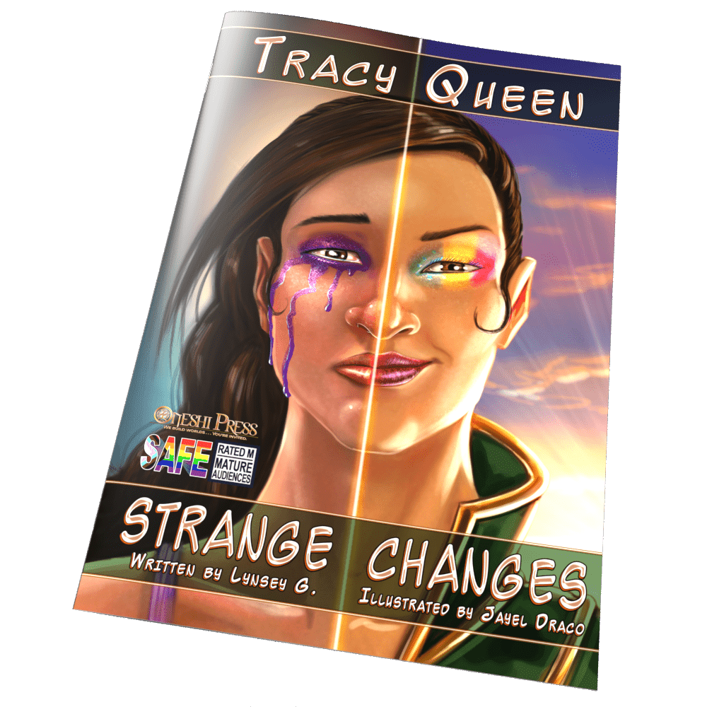 Tracy Queen: Strange Changes, Comic book cover